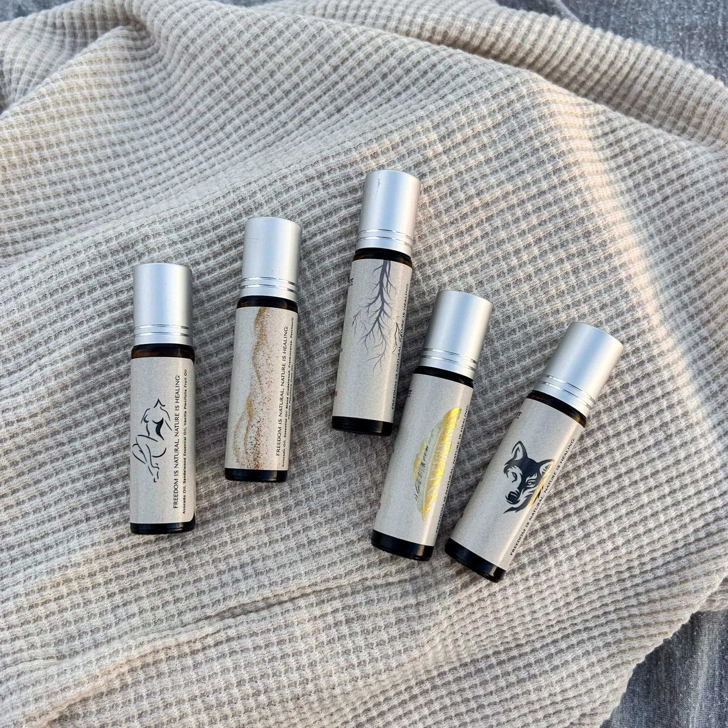 Born To Be Free natural perfume oil collection unisex scents Essence Roll-On Collection