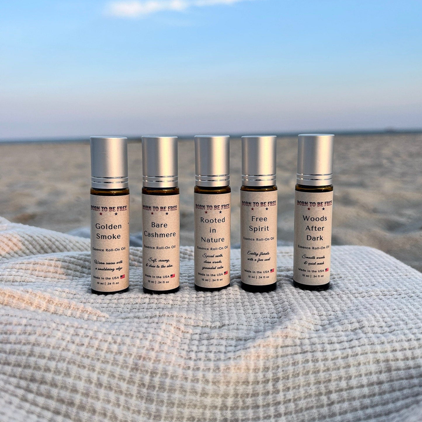 clean unisex perfume set made with essential oils discounted Essence Roll-On Collection