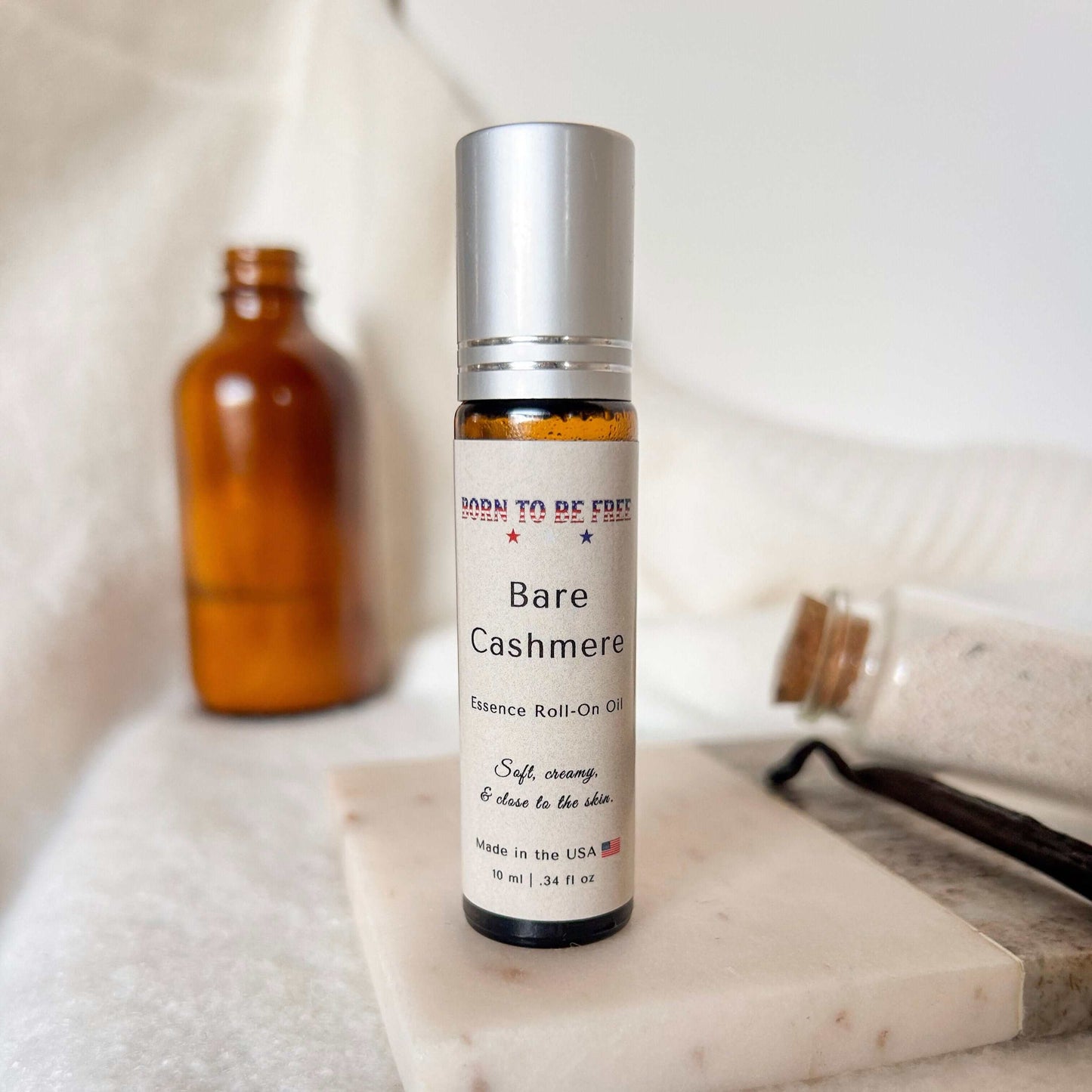 Natural perfume roll-on oil avocado base Bare Cashmere Essence Roll-On Oil