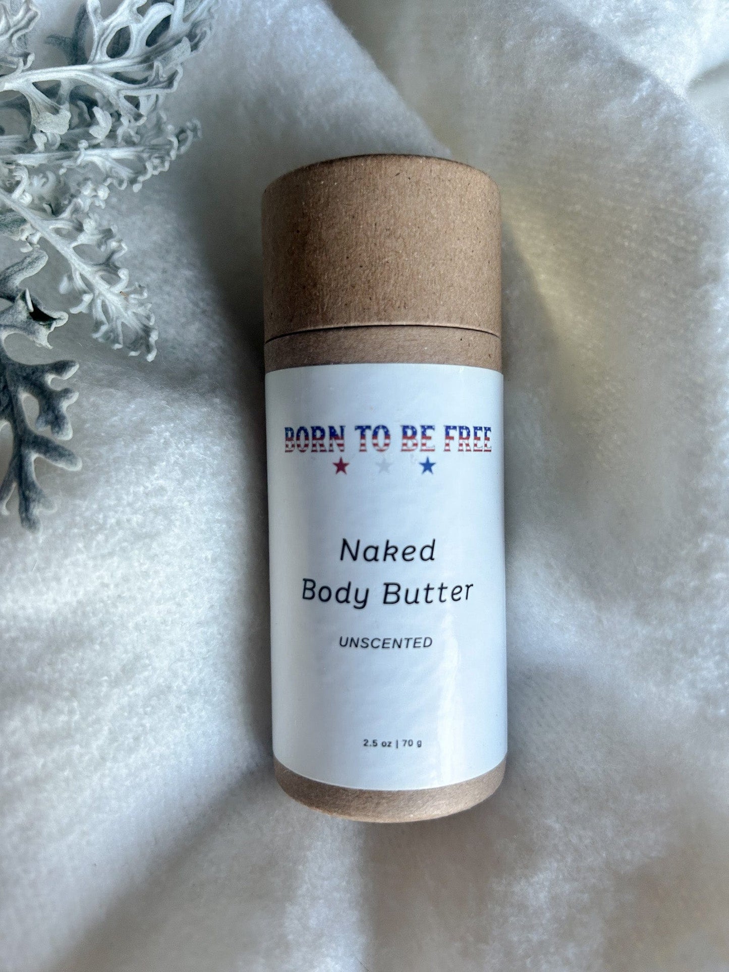 Unscented portable tallow cream stick for dry hands and body
