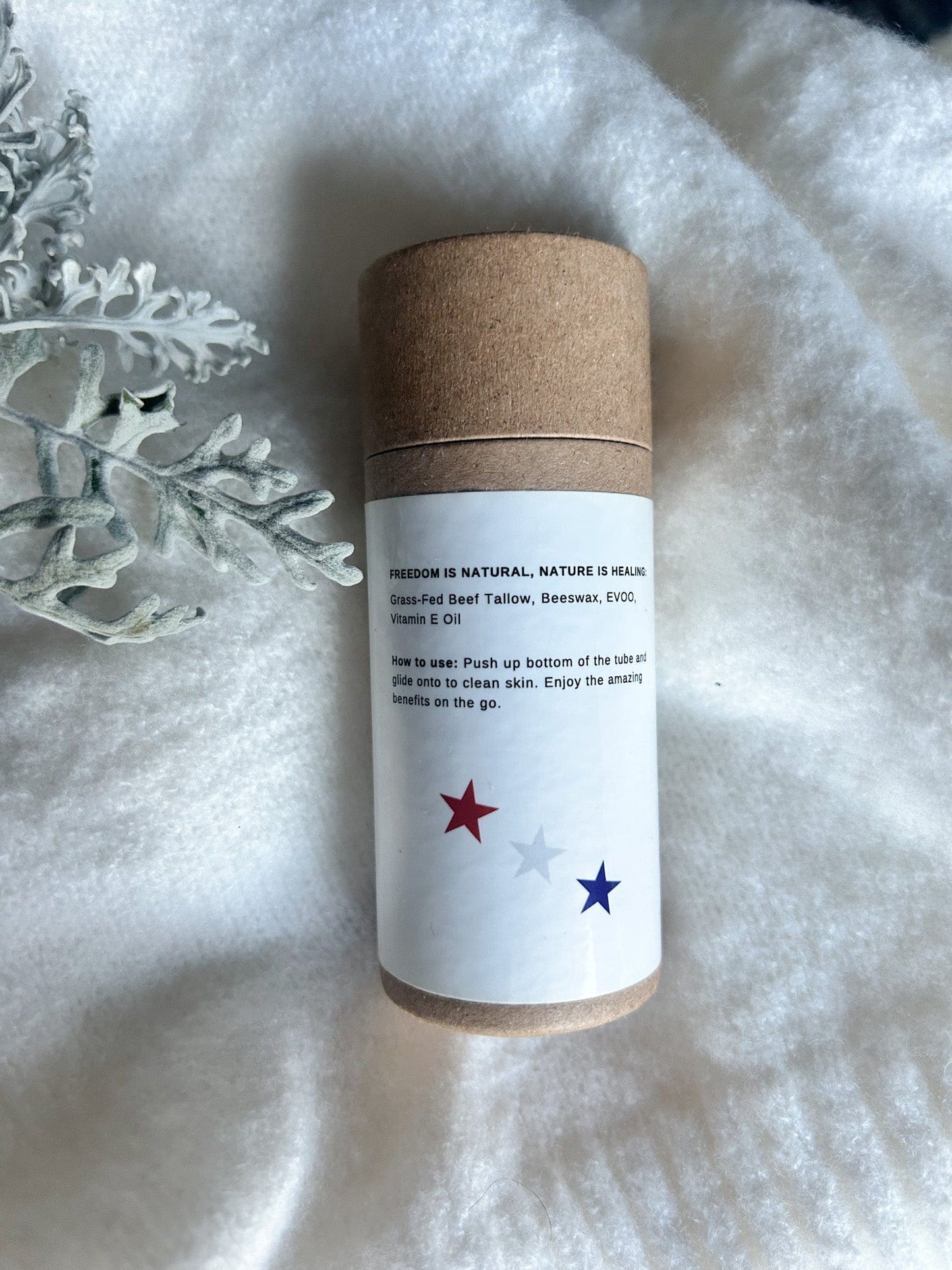 moisturizing unscented tallow travel cream for body and face