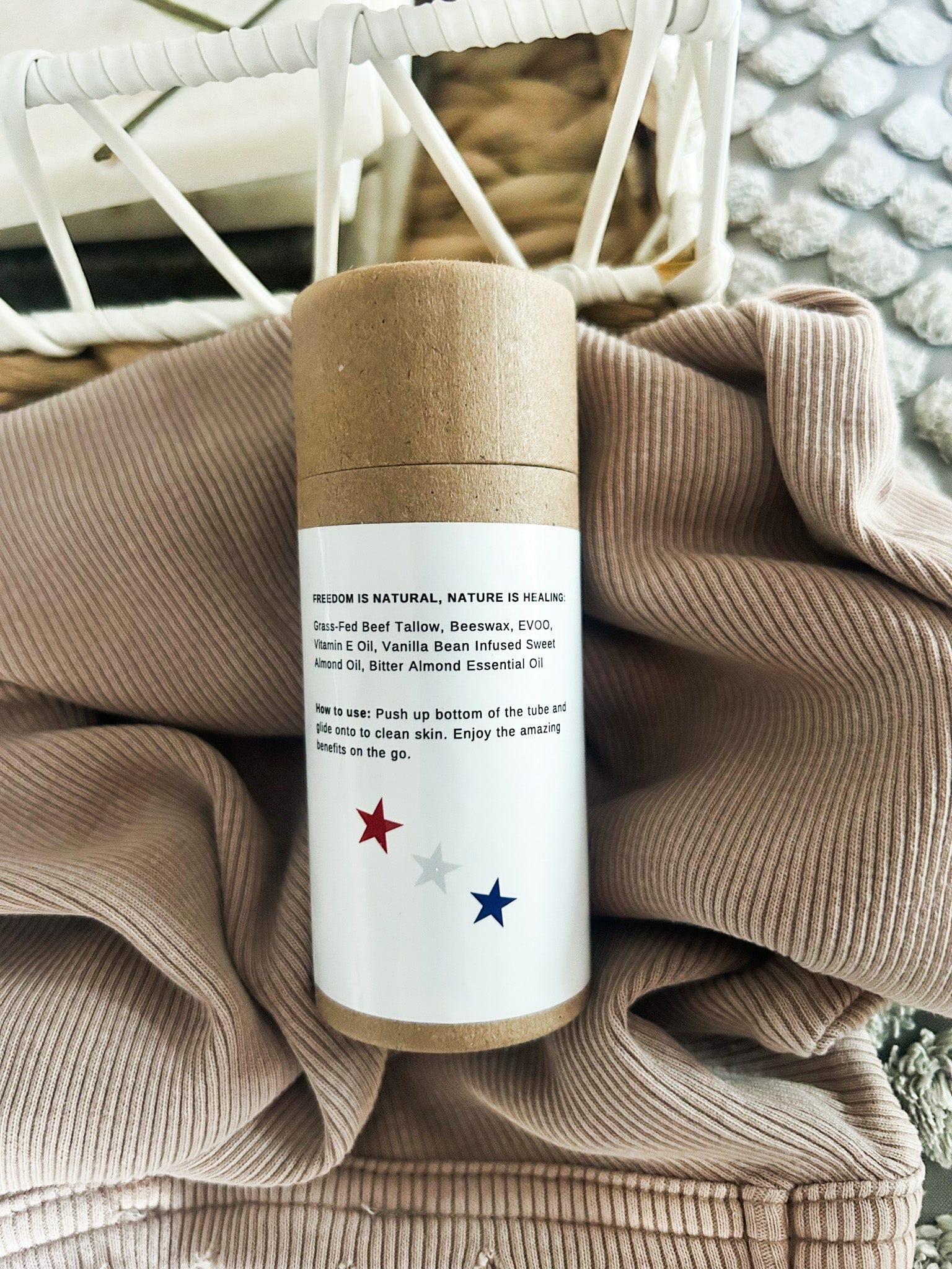 solid tallow moisturizer with sweet almond oil Sweet Almond Body Butter Stick