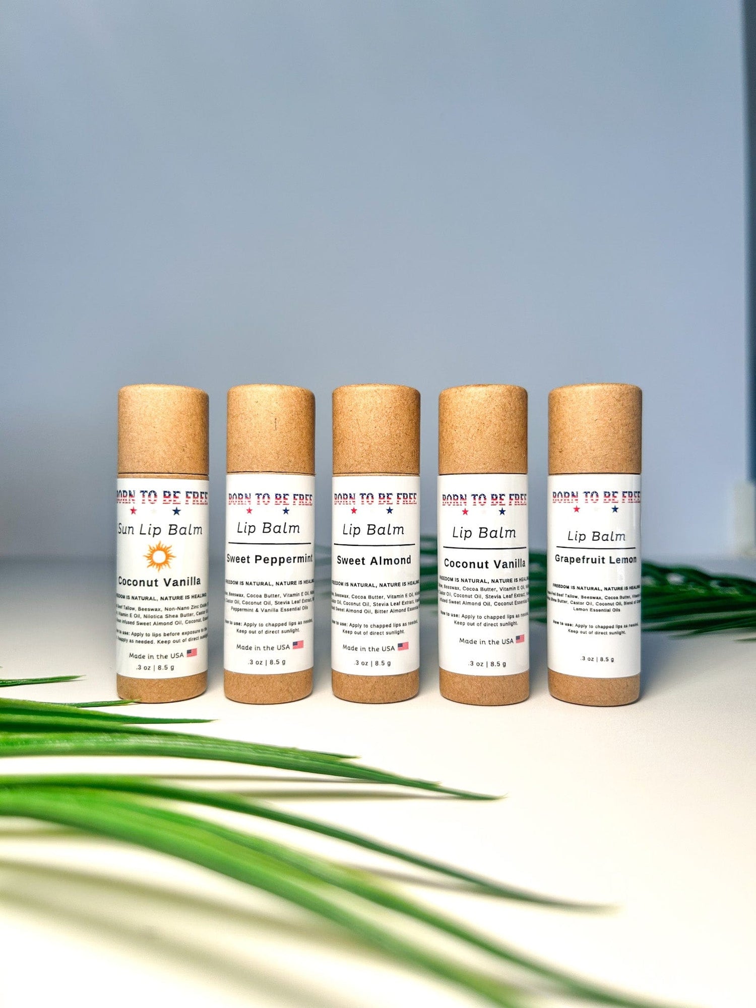 chemical free lip bundle with SPF and essential oils