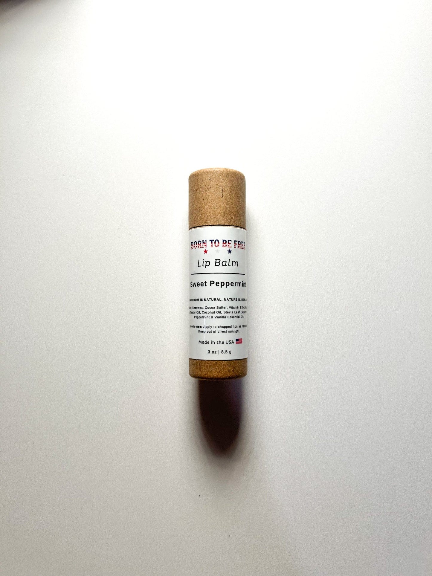 Natural lip balm peppermint essential oil clean ingredients Sweet Peppermint Lip Balm