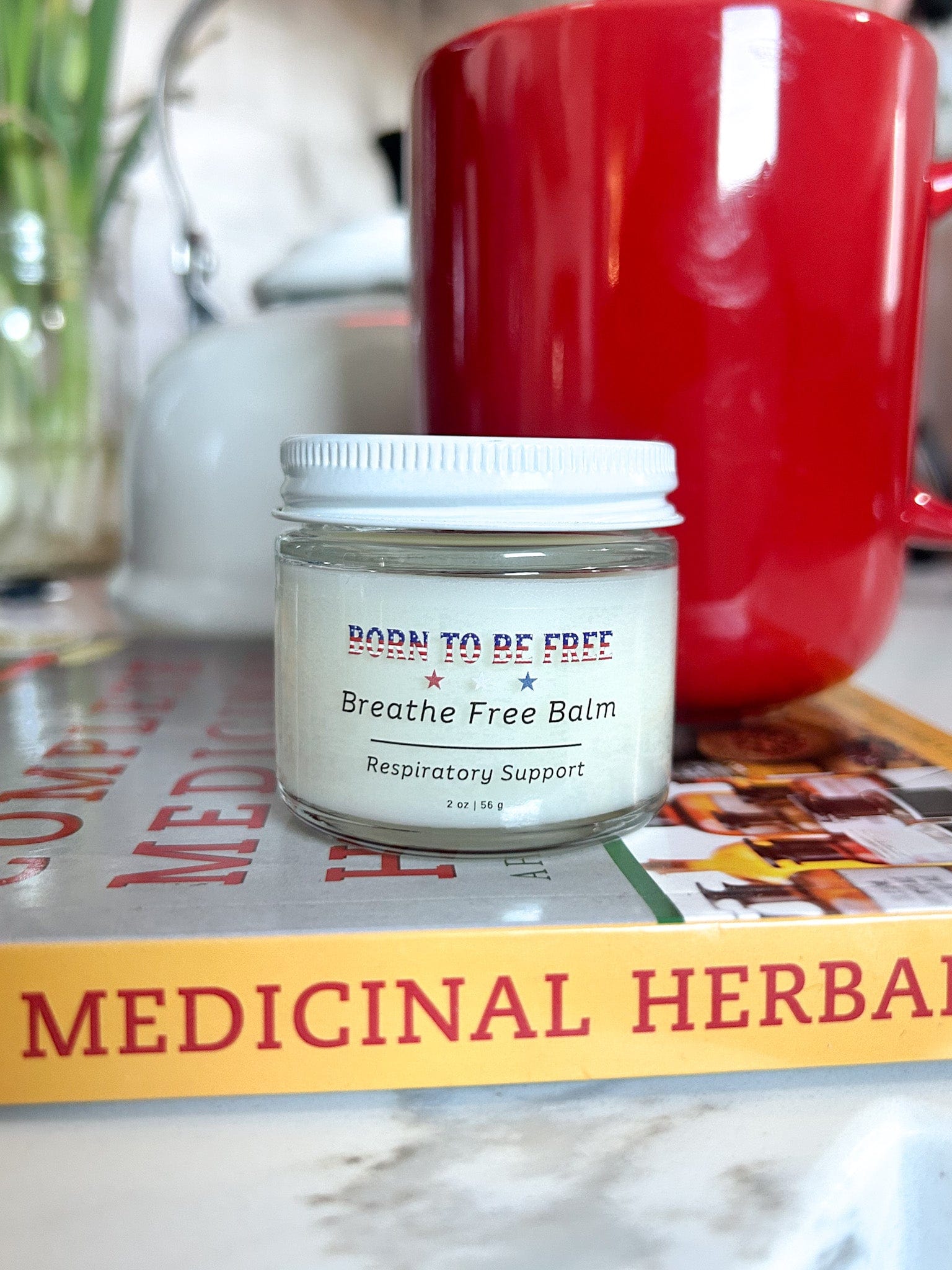 Natural airways support balm for wellness by Born To Be Free Breathe Free Respiratory Balm