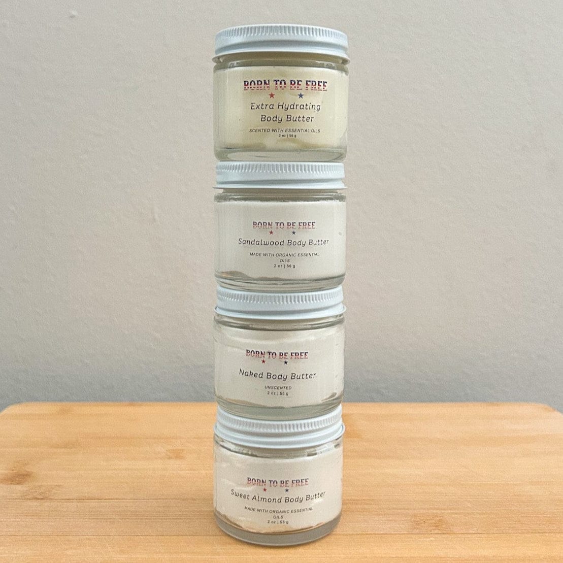 Non-toxic moisturizer kit tallow body & face creams Born To Be Free