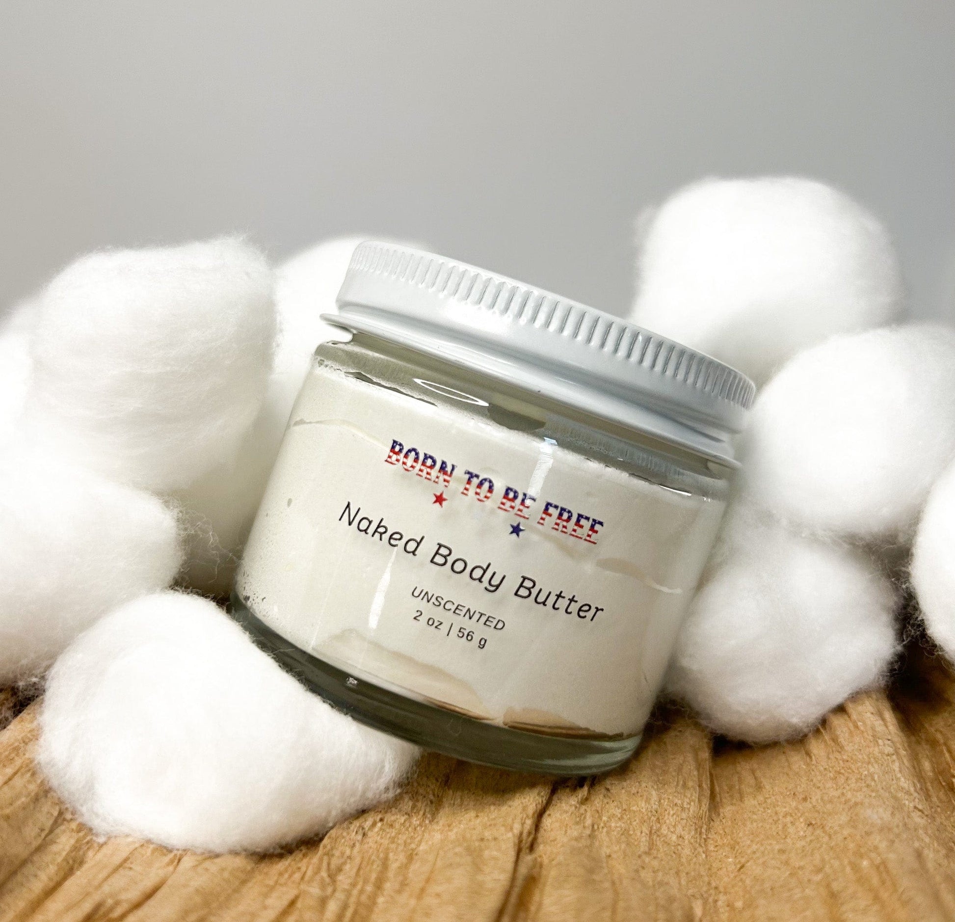 natural eczema relief body cream without fragrance by Born To Be Free Naked Body Butter