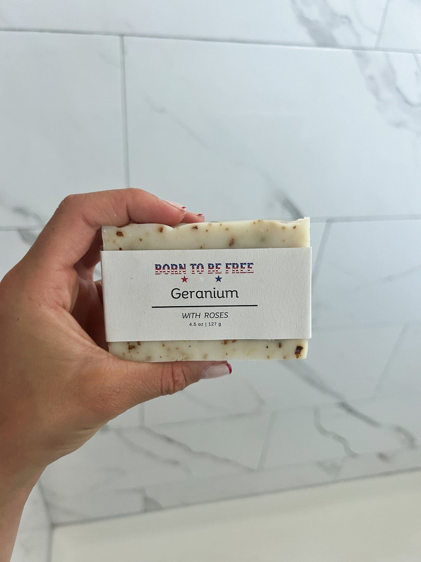 anti aging tallow soap with rose and geranium oils
