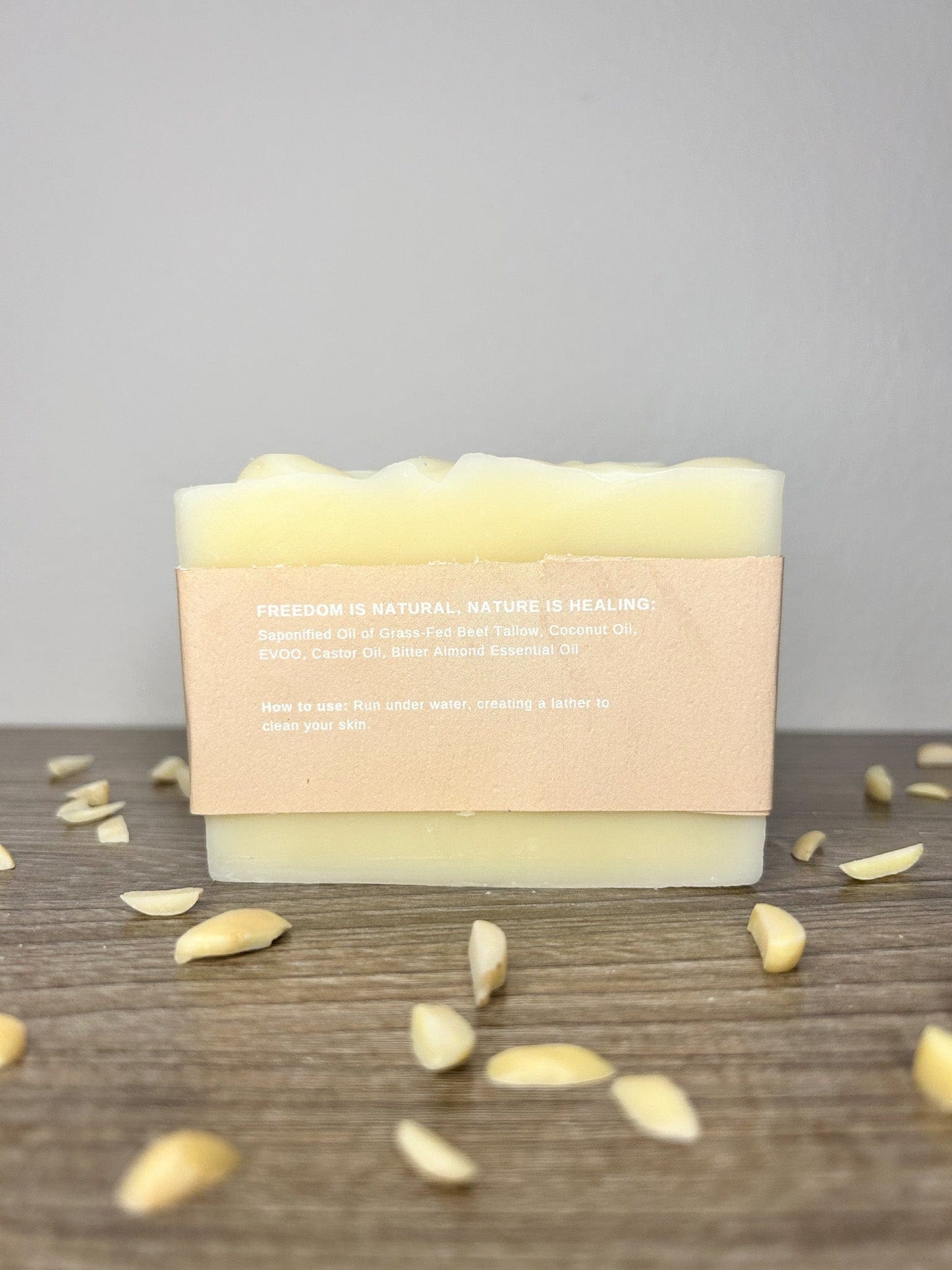 moisturizing almond soap with clean ingredients