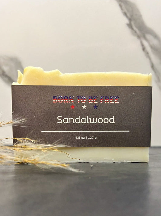 natural sandalwood tallow soap bar for men and women