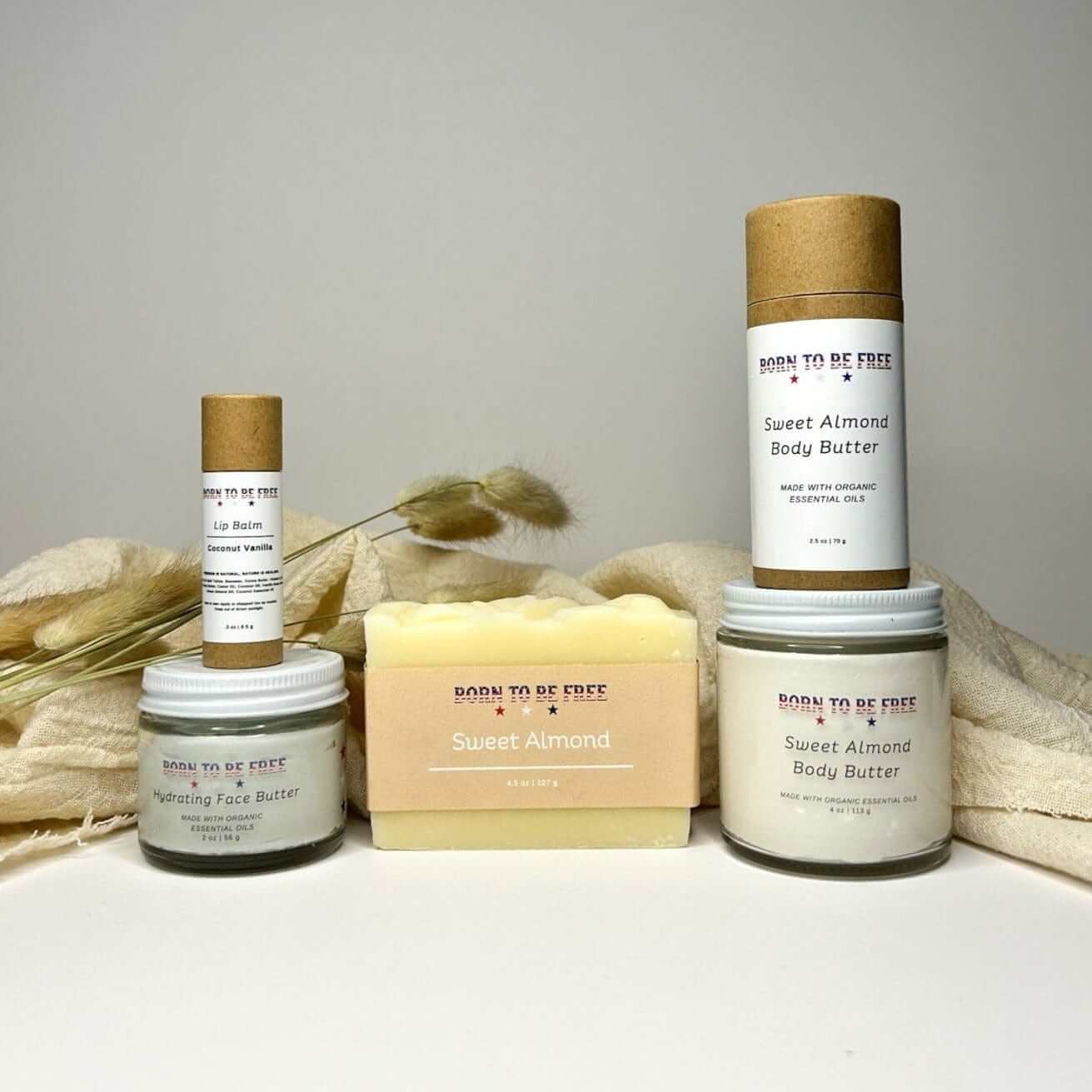 natural body care set with nourishing tallow and botanicals Stars & Stripes Collection