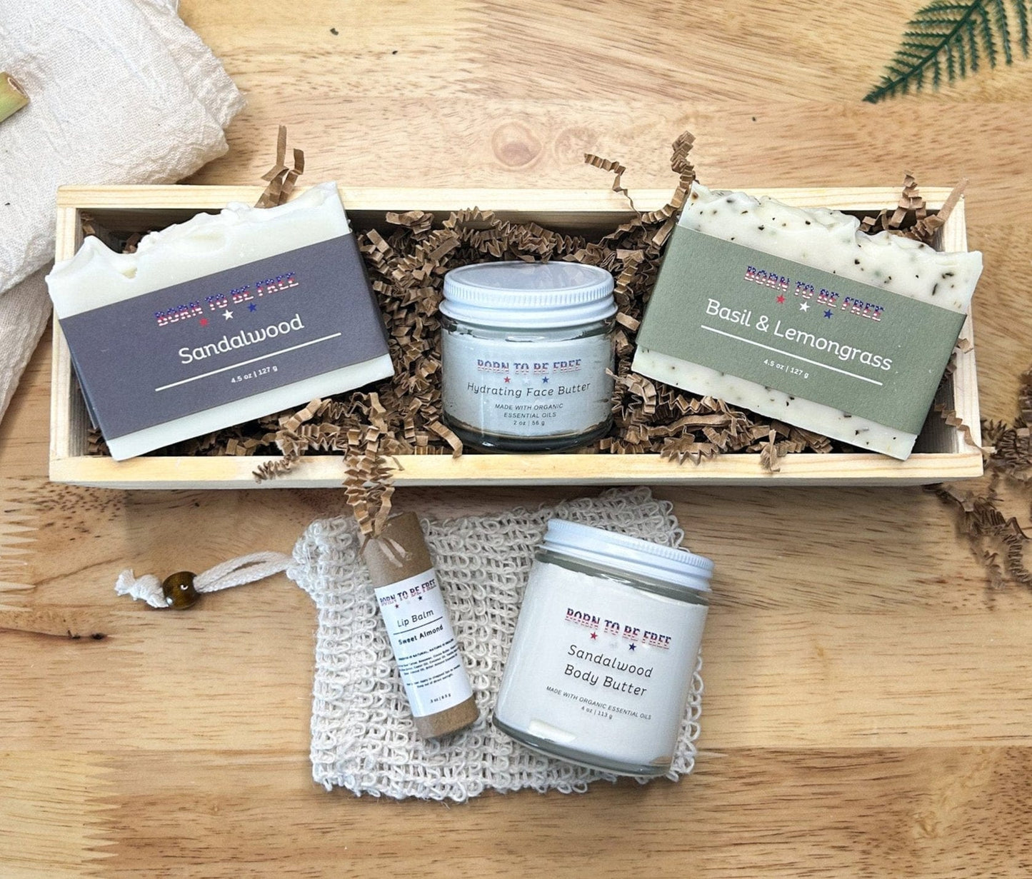 nourishing natural body care kit for sensitive skin