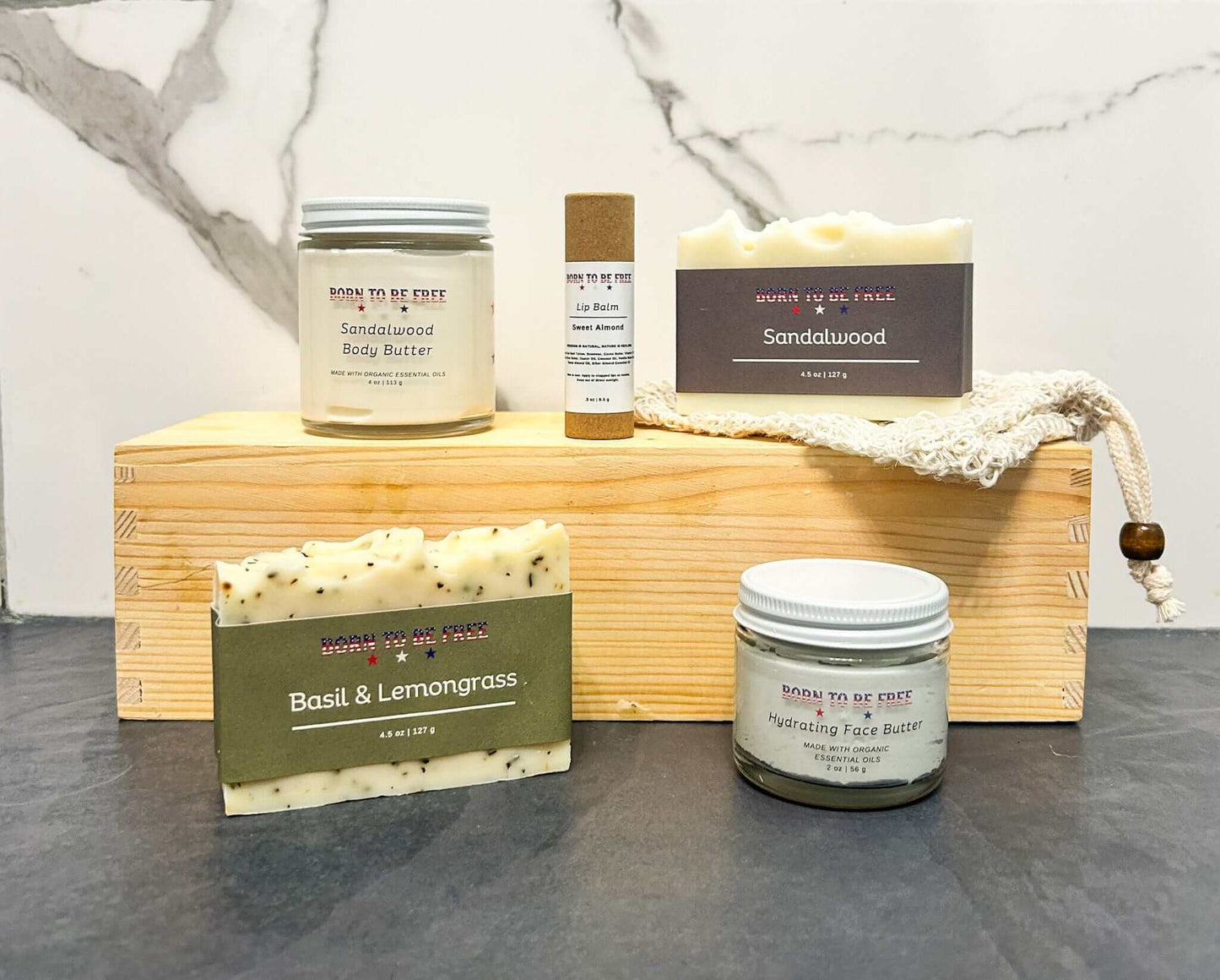 natural anti aging skincare gift bundle by Born To Be Free Signature Collection