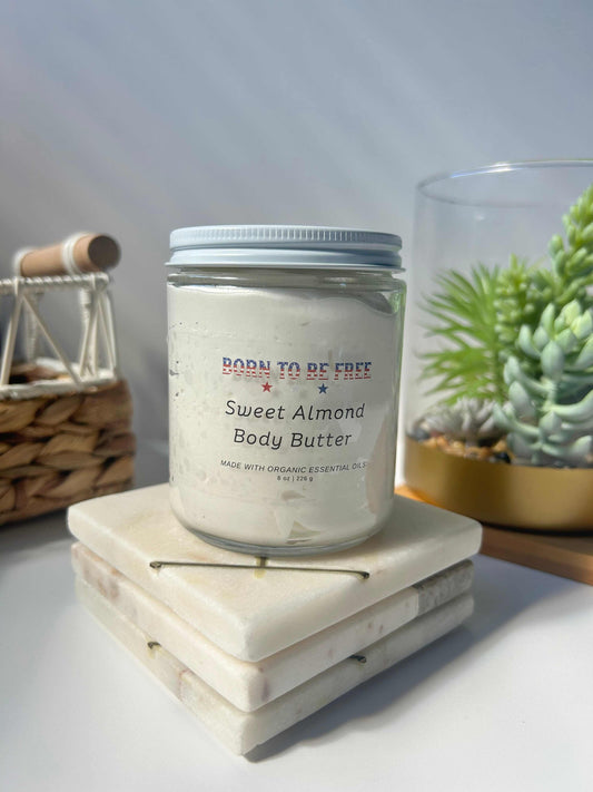 natural tallow and sweet almond moisturizer for smooth skin