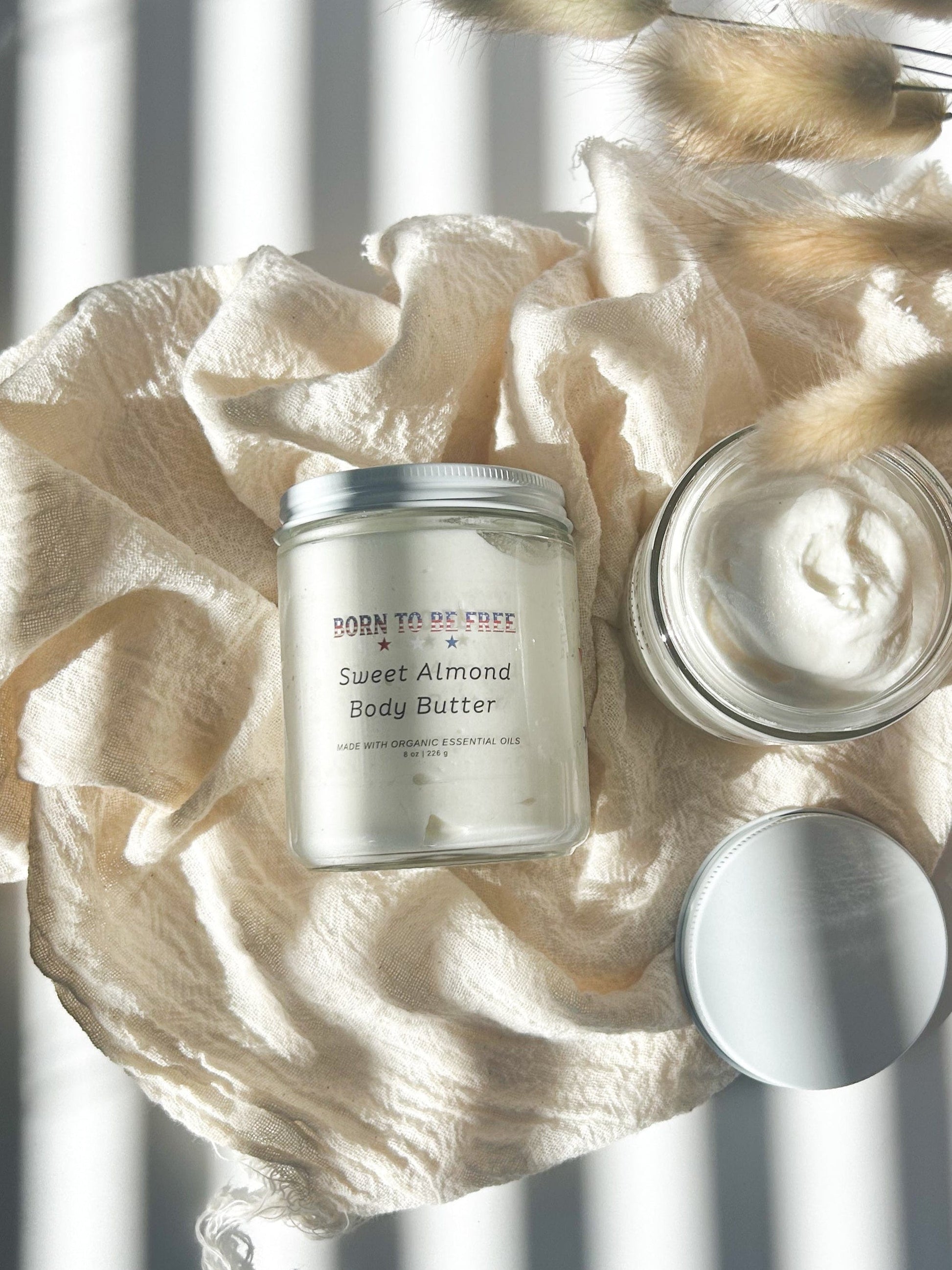 Grass-Fed Beef Tallow body cream for sensitive skin Sweet Almond Body Butter