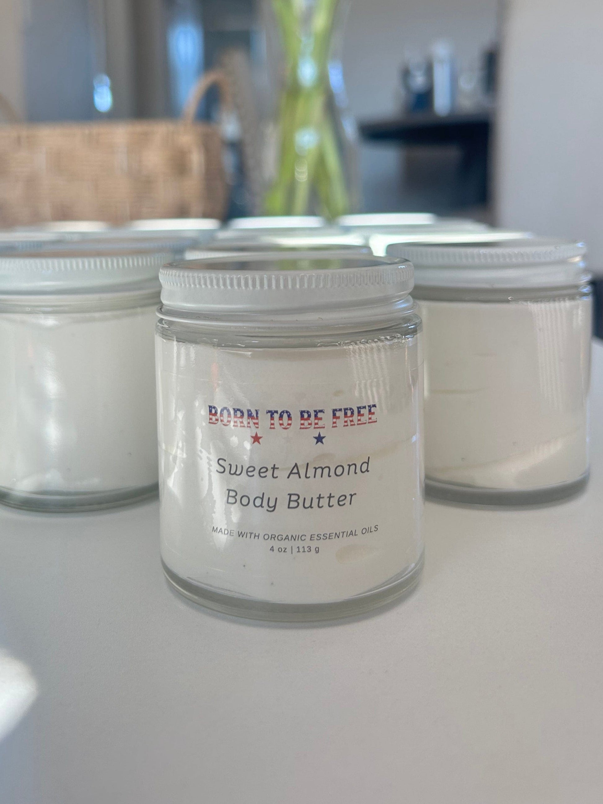 tallow based lotion that deeply hydrates and softens skin By Born To Be Free Sweet Almond Body Butter
