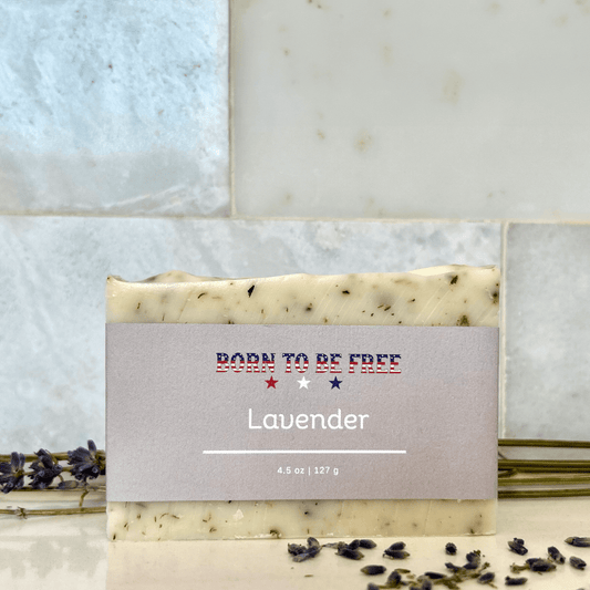 natural lavender tallow soap bar for calming skincare