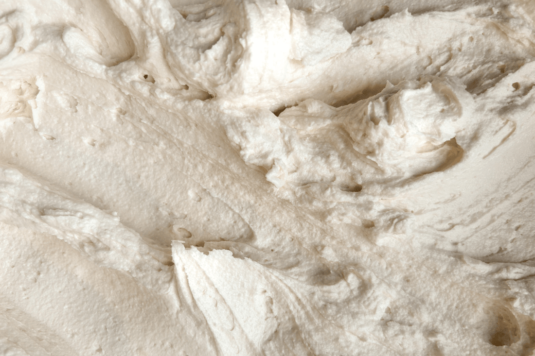 Creamy texture of beef tallow, illustrating why beef tallow works so well for skin.