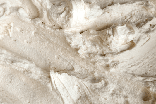 Creamy texture of beef tallow, illustrating why beef tallow works so well for skin.