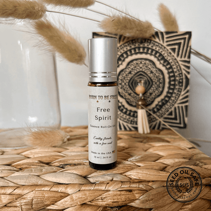 non toxic perfume oil with uplifting aroma Free Spirit Essence Roll-On Oil 