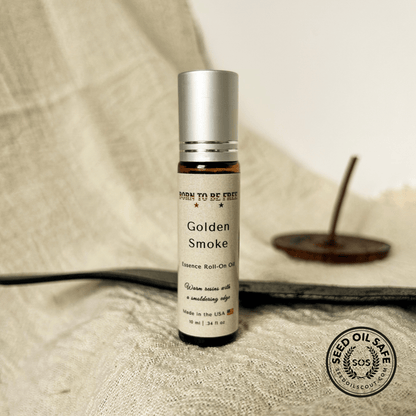 smoky warm roll on perfume with clean natural oils Golden Smoke Essence Roll-On Oil