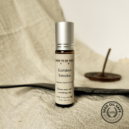 smoky warm roll on perfume with clean natural oils Golden Smoke Essence Roll-On Oil