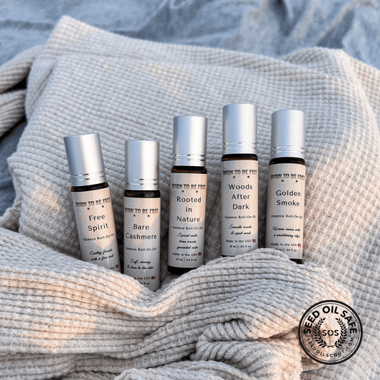 natural fragrance oil collection for men and women by Born To Be Free Essence Roll-On Collection