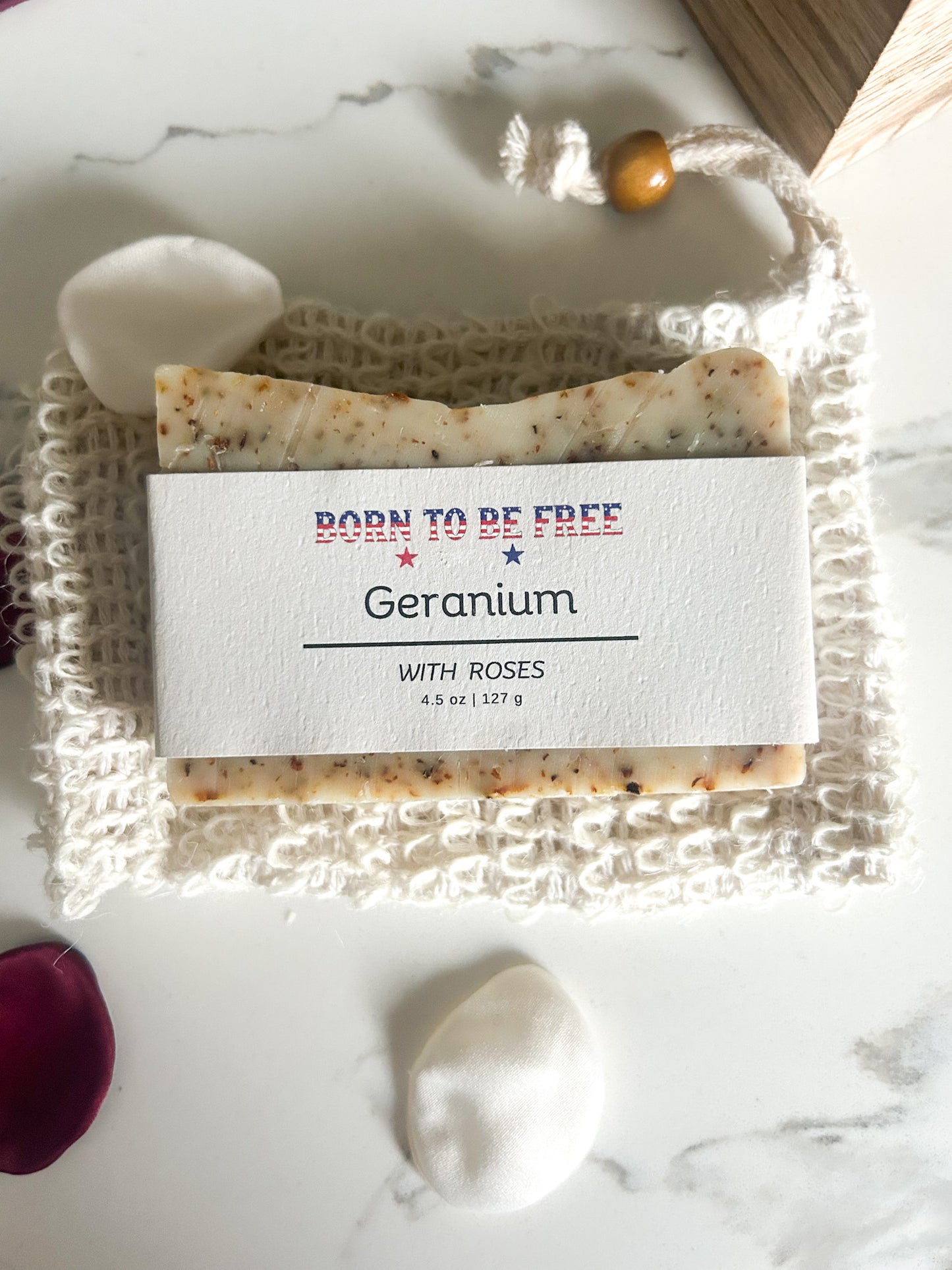 Geranium Rose Tallow Soap Bar