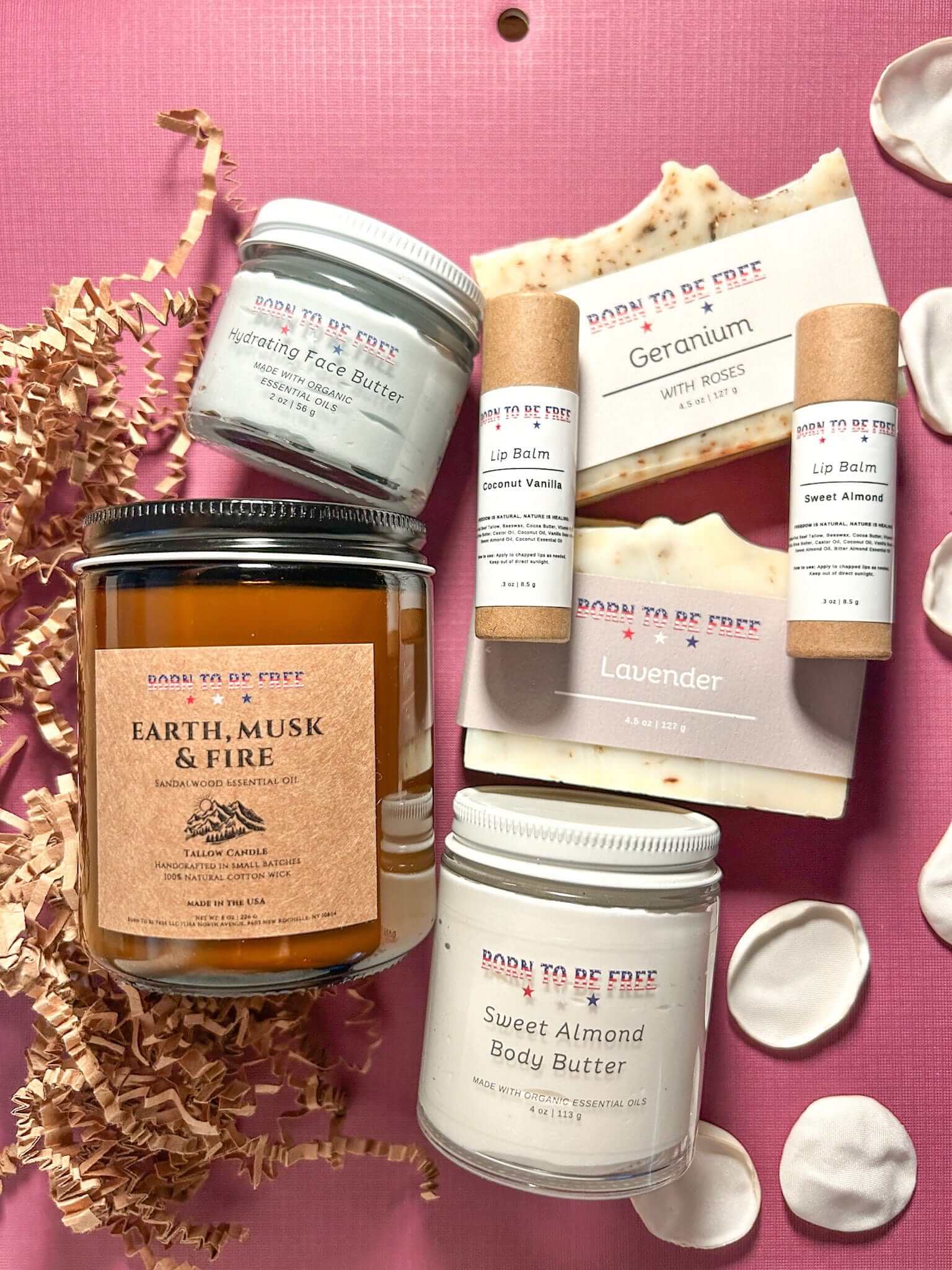 Valentines Day Sweetheart Box-Large featuring skincare essentials like body butter and lip balm.