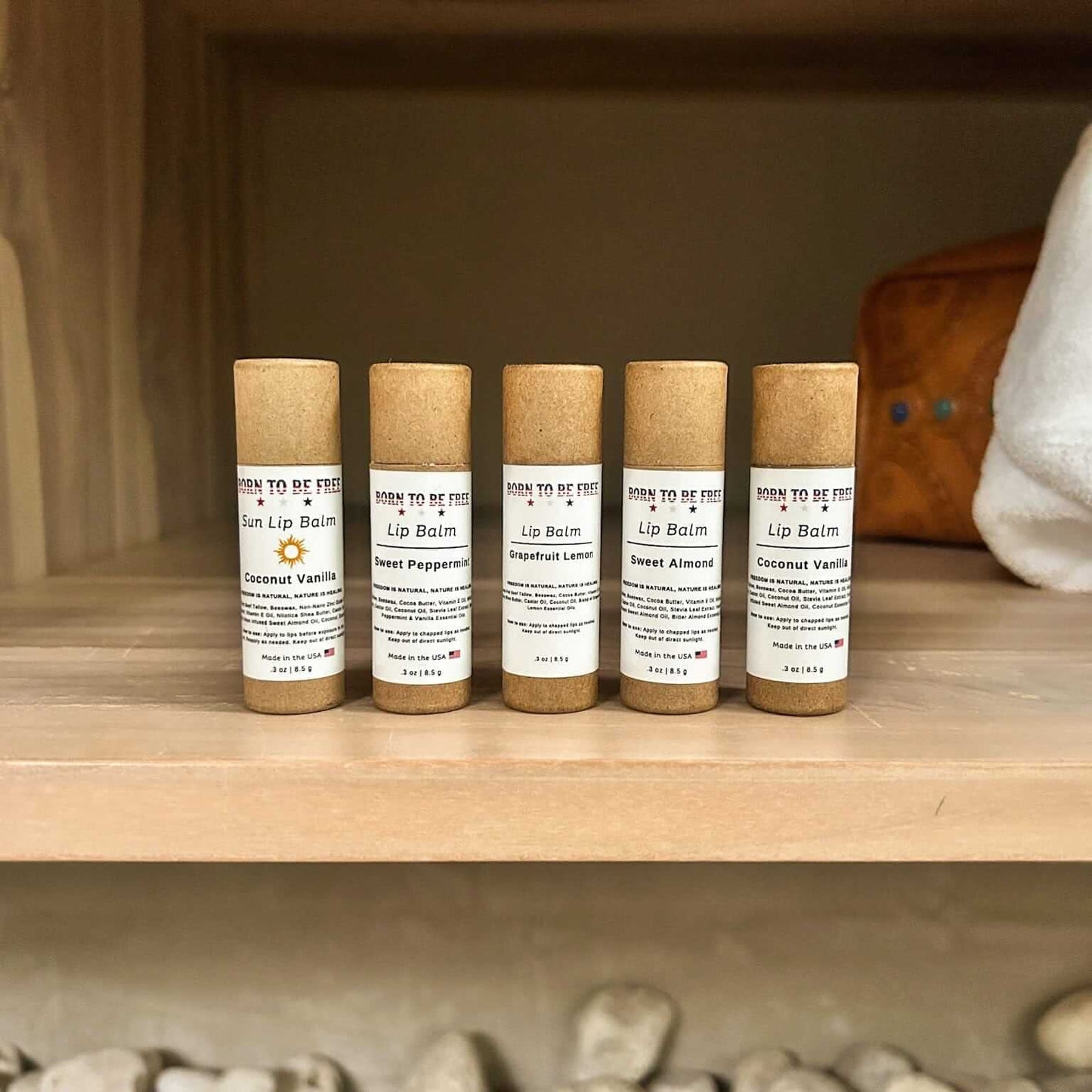 The Balm Bundle natural tallow lip balm set for dry and sensitive lips