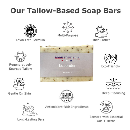 Lavender Tallow Soap Bar