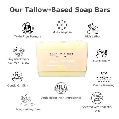 Sweet Almond Tallow Soap Bar