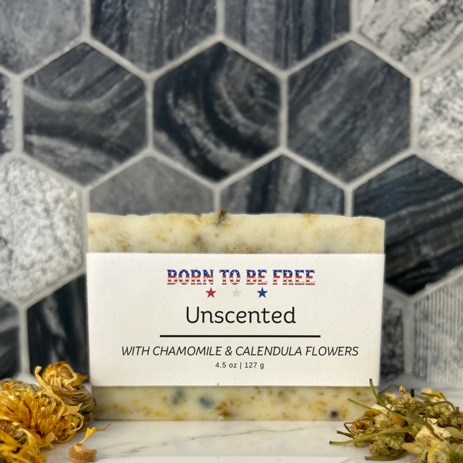 Premium Photo  Natural handmade soap with chamomile flower extract. around  are dried flowers.