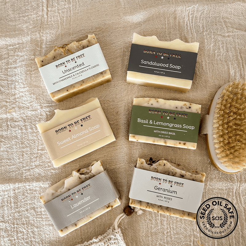 healthy skin bundle for detoxifying daily routine Born To Be Clean Tallow Soap Bundle