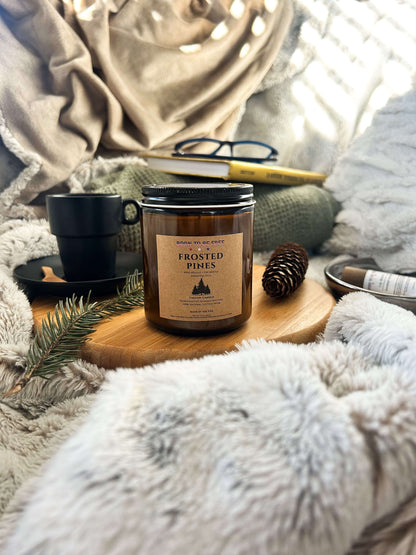 Frosted Pines Seasonal Tallow Candle natural toxin-free holiday candle