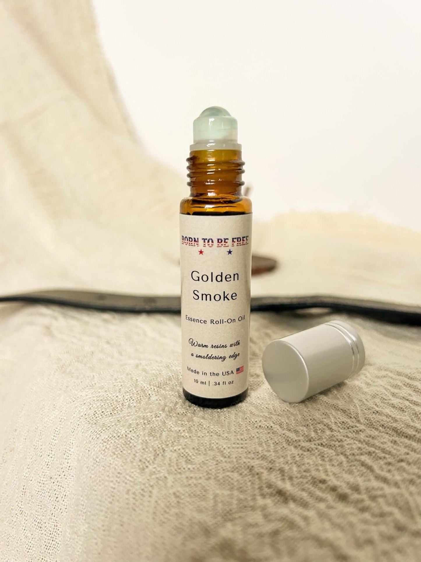 natural perfume alternative for sophisticated scent Golden Smoke Essence Roll-On Oil