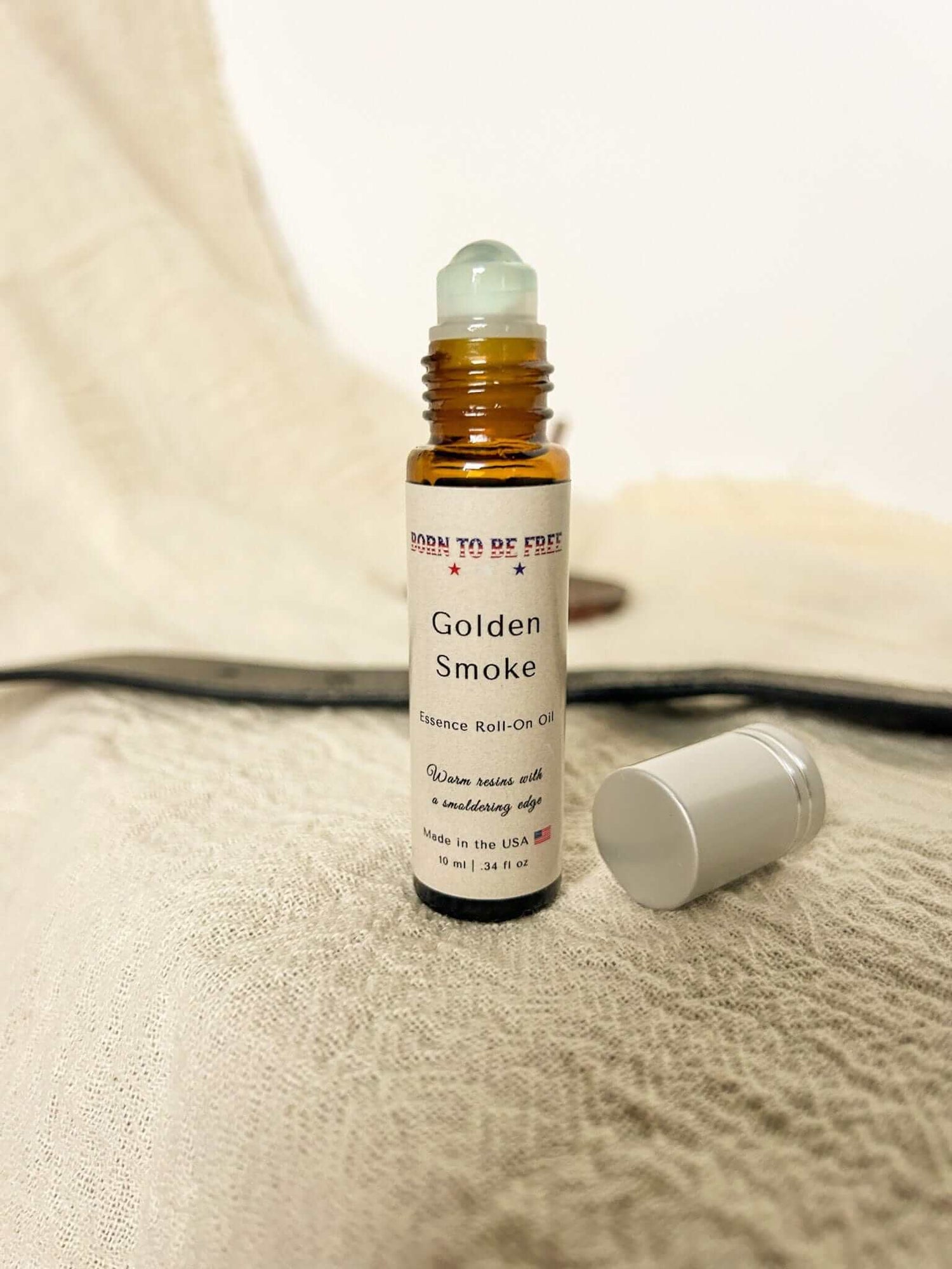 natural perfume alternative for sophisticated scent Golden Smoke Essence Roll-On Oil