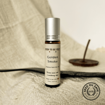 smoky warm roll on perfume with clean natural oils Golden Smoke Essence Roll-On Oil