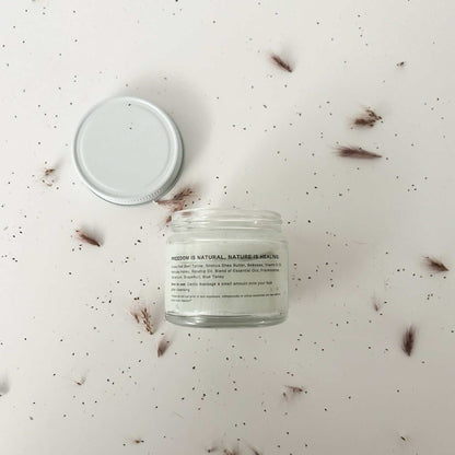 Clean beauty face cream with tallow and natural oils Born To Be Free Hydrating Face Butter with Essential Oils