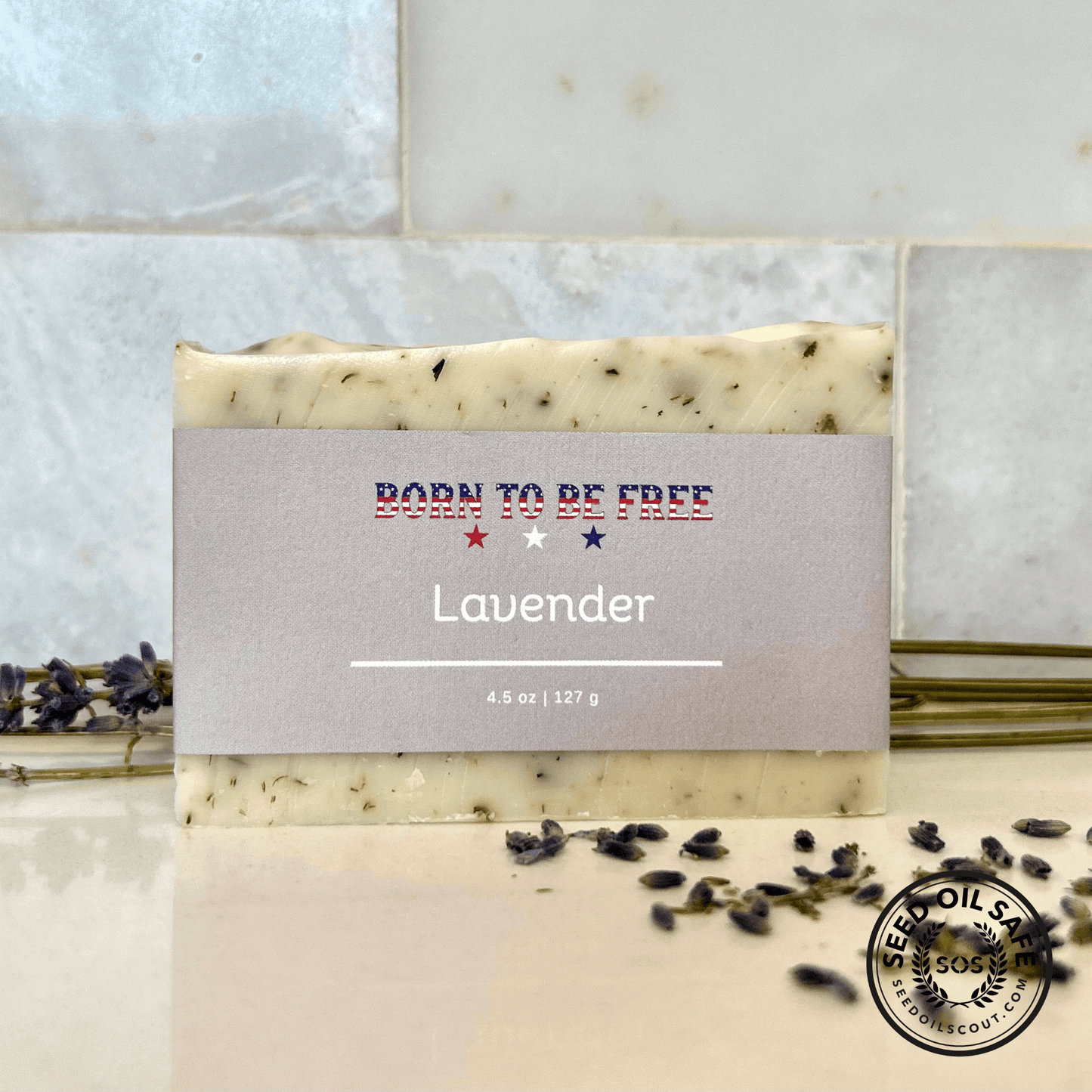 natural lavender tallow soap bar for calming skincare