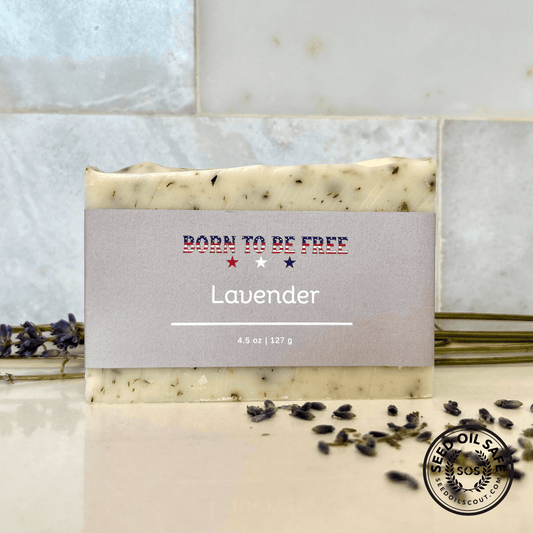 natural lavender tallow soap bar for calming skincare