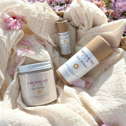 natural discounted sun care bundle with lotion stick and lip balm Mineral Based Sun Armor Bundle