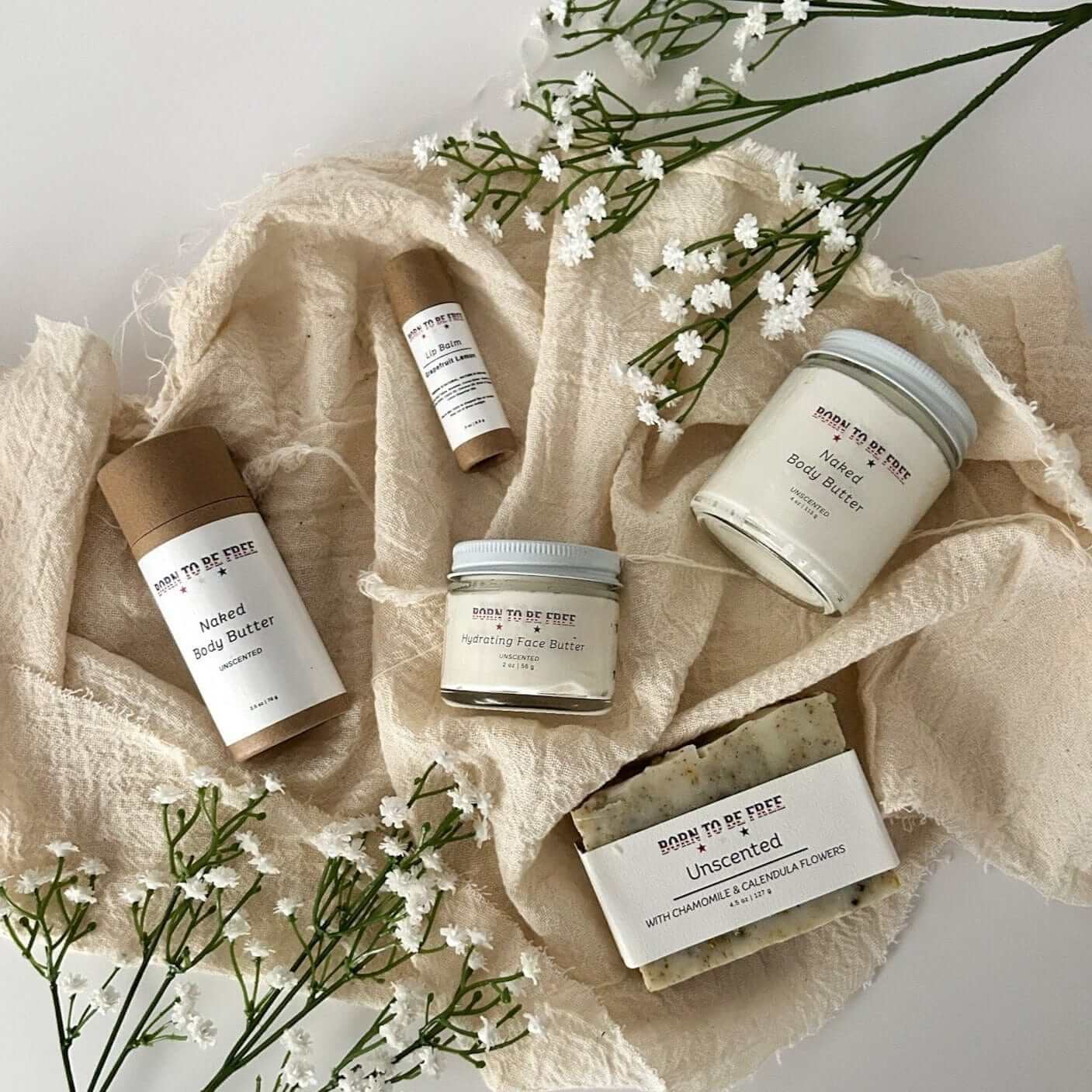 unscented skincare bundle for sensitive skin chemical free Pure Freedom Bundle