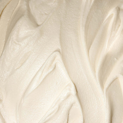 Pumpkin Spice Body Butter, Sandalwood Body Butter Close-up of rich, creamy texture of Pine & Musk Body Butter, showcasing its luxurious whipped consistency.