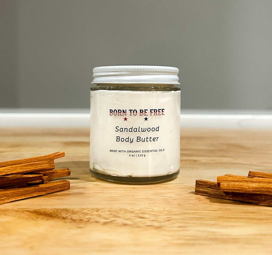 natural tallow and sandalwood moisturizer for men and women Sandalwood Body Butter