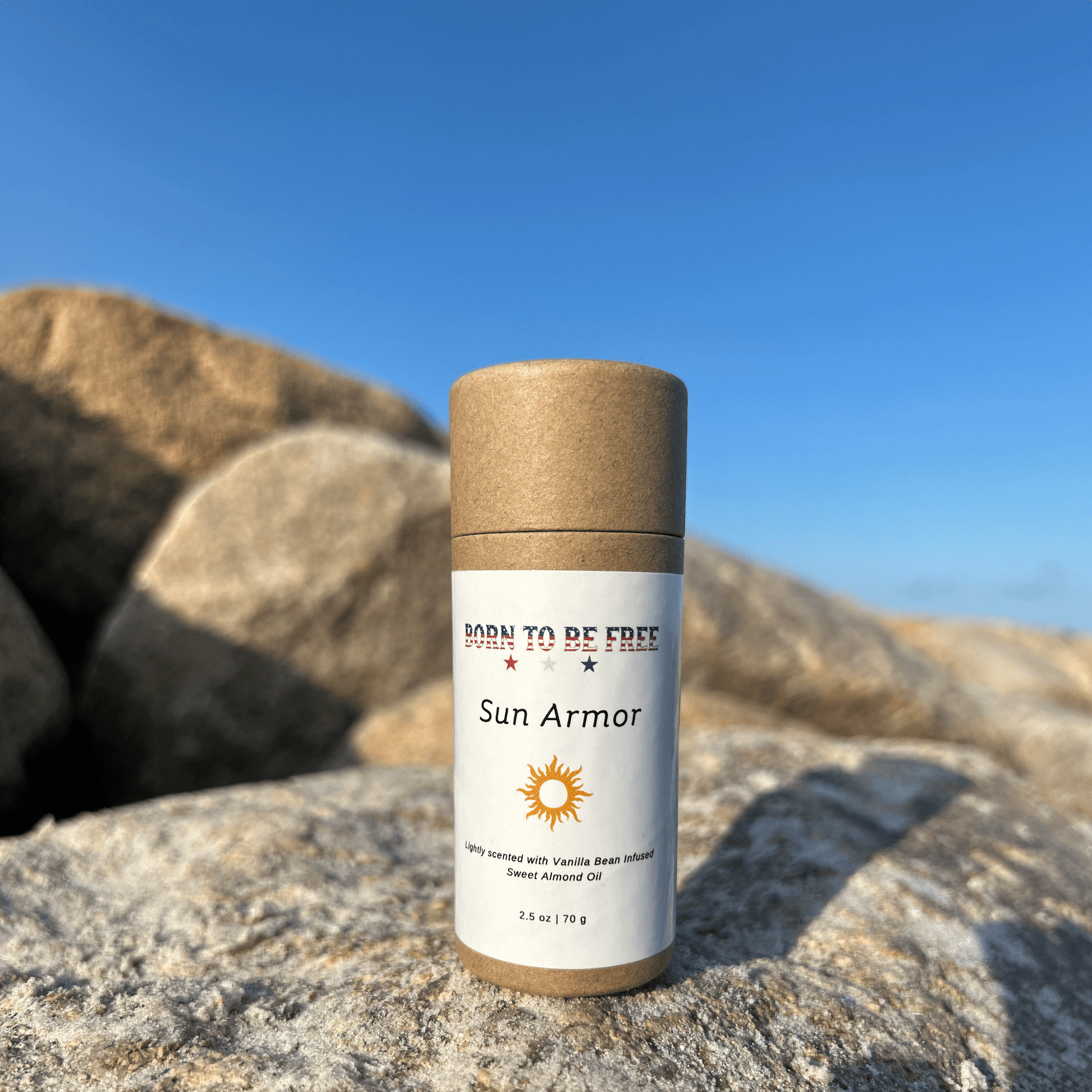 portable mineral sunscreen stick for face and body Sun Armor Stick