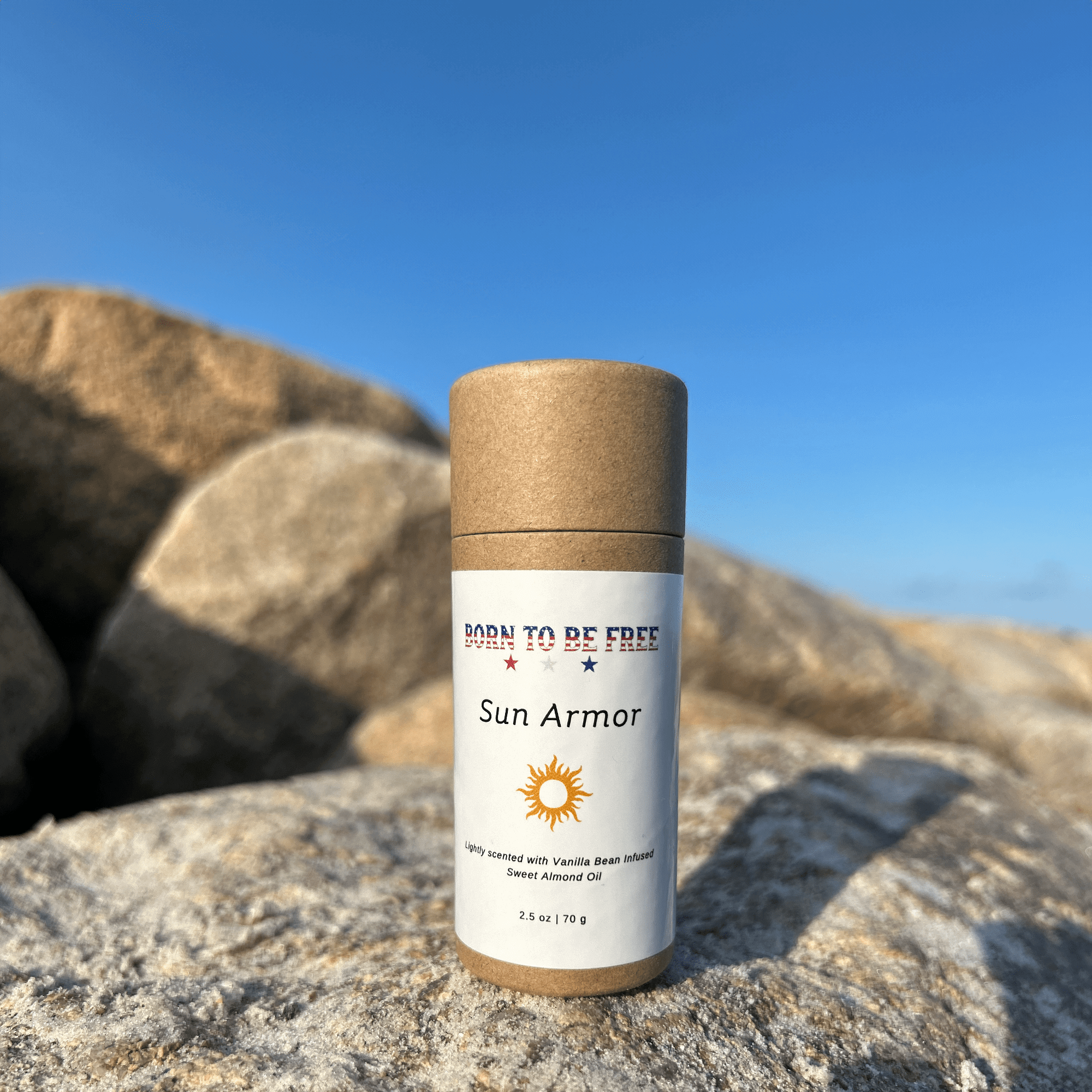 portable mineral sunscreen stick for face and body Sun Armor Stick