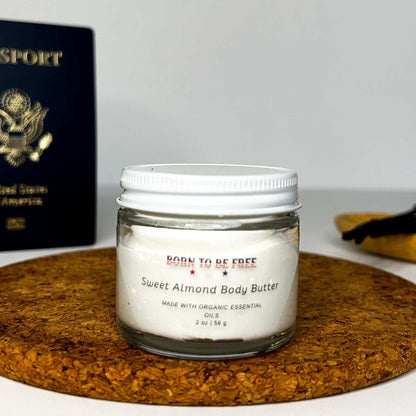 toxin free body butter for dry and flaky skin Sweet Almond Body Butter