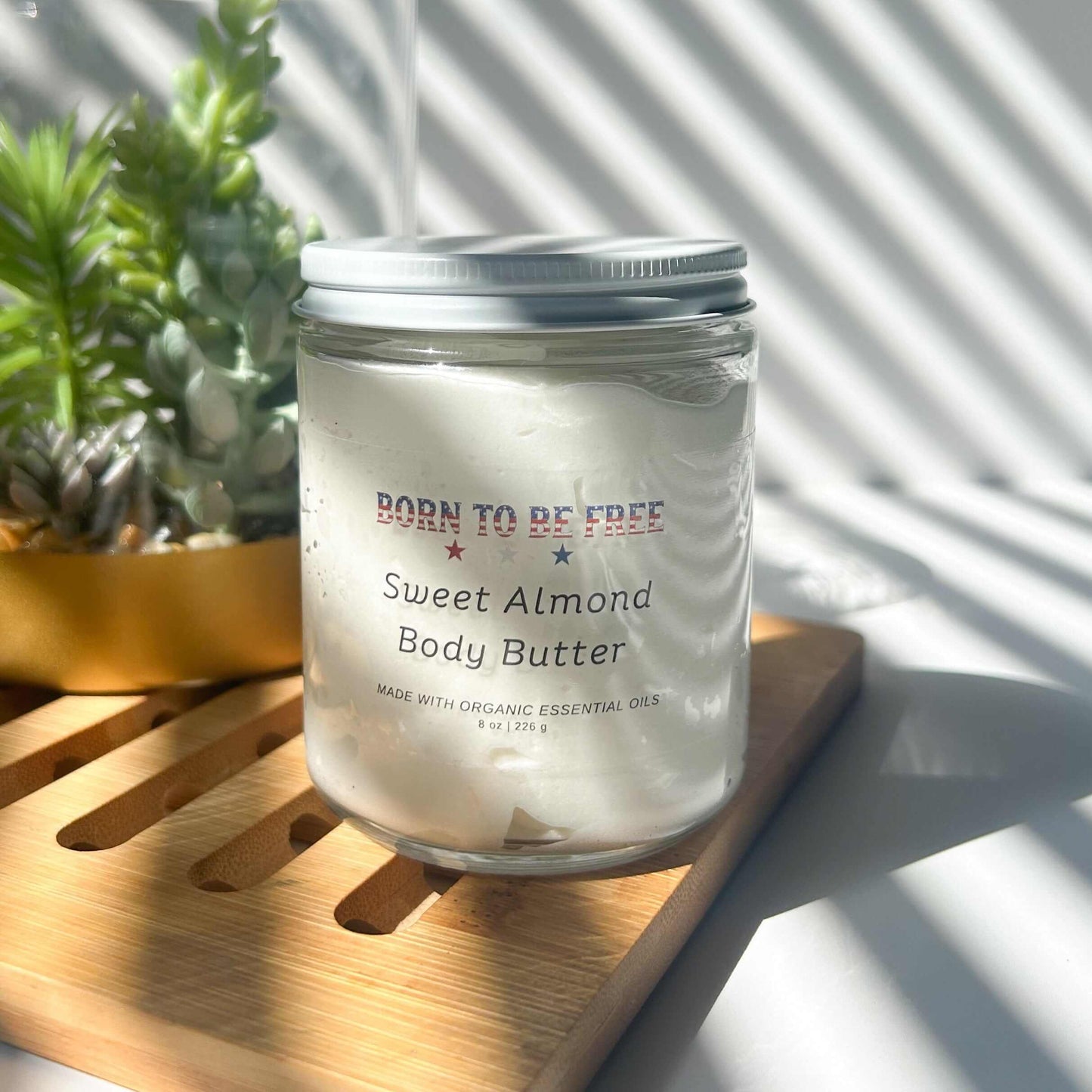 non toxic tallow cream for dry sensitive skin Sweet Almond Body Butter