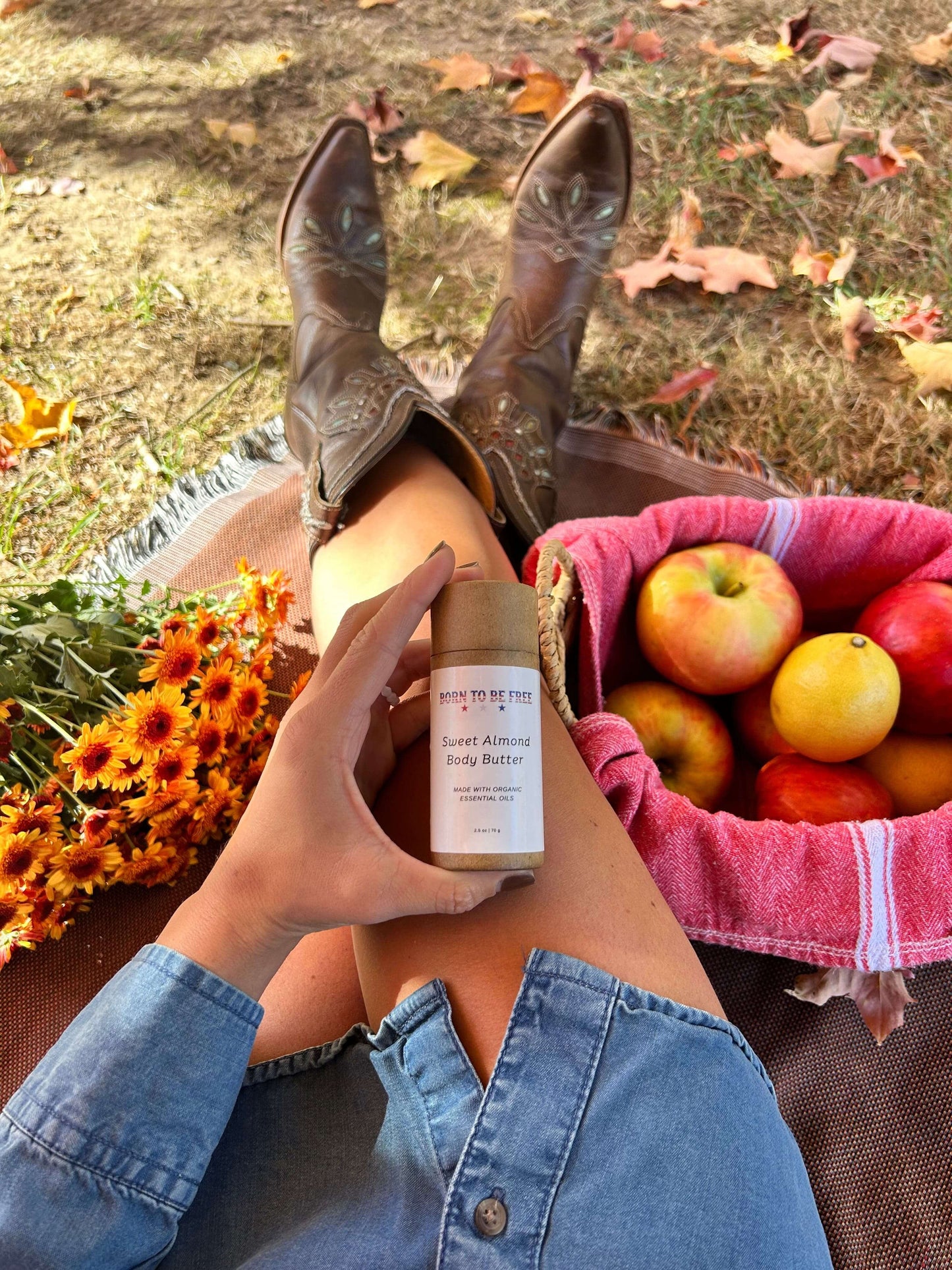 Travel Sized All Natural Lotion Stick Sweet Almond Body Butter Stick